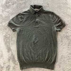 Suitsupply Dark Green Short Sleeve Polo
